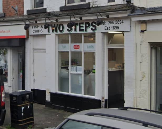 Two Steps, on Sharrow Vale Road, is one of Britain's oldest fish and chips shops, and comedian and writer Eddy Brimson was not disappointed with the quality of the chips there.