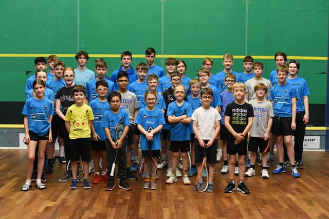 Young members of Abbeydale Squash Club