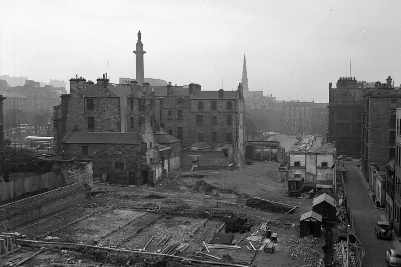 The site of the "new" St Andrew Square bus station, facing Clyde Street.