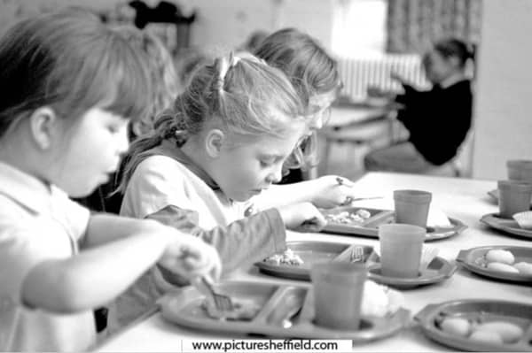 Youngster tuck in at Arbourthorne Community Primary School, Eastern Avenue, Photo: Picture Sheffield