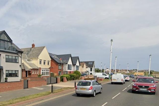 Seaburn had an average property price of £246,000 in March 2022 and £217,000 in March 2023, a fall of 11.8%.