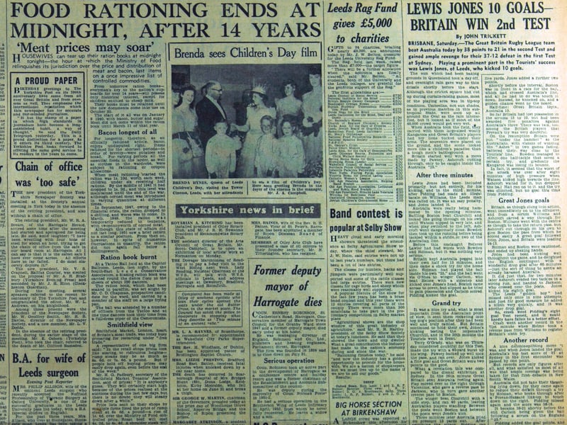 Food rationing ended after 14 years in July 1954. This is how your YEP reported the news.