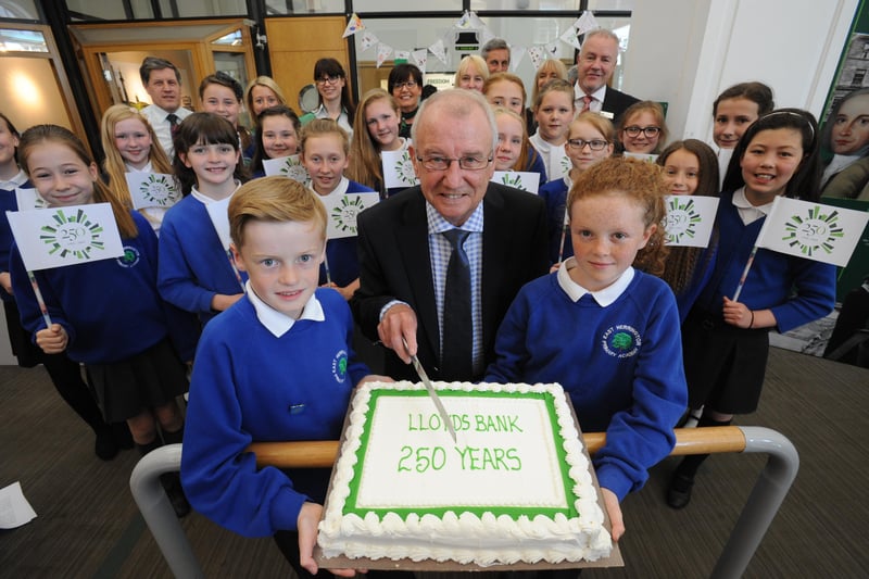 The Fawcett Street branch was 250 years old in 2015 and former senior manager Bob Hook got the honour of cutting the celebratory cake.
He was helped by pupils from East Herrington Primary Academy.