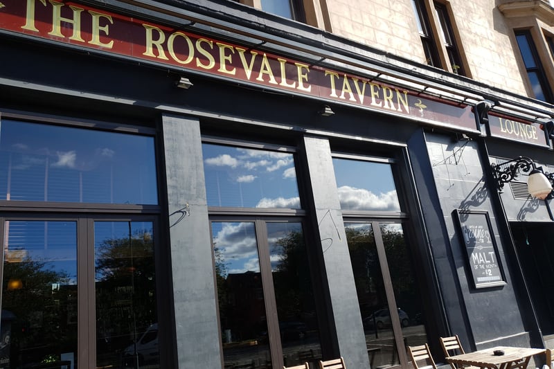 A wine merchant in the late 1800s, it became a pub under William Baird Taylor in 19003. In 1923 The Rosevale was opened by John Grant, already known for owning Rogano in Royal Exchange Place. In the 1990s, the pub was partly-owned by former Rangers manager Walter Smith.  
