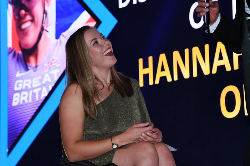 Disability sportsperson Hannah Cockcroft reacts to the honour.
