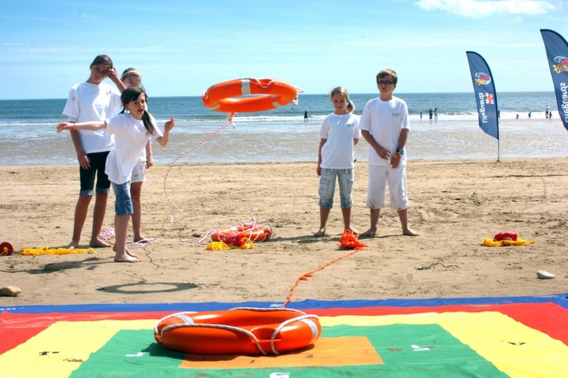 To sum it up, pupils from Hill View Junior School were taking part in the Maths on the Beach Challenge in 2010.
But did Maths add up to fun for you in your schooldays.
