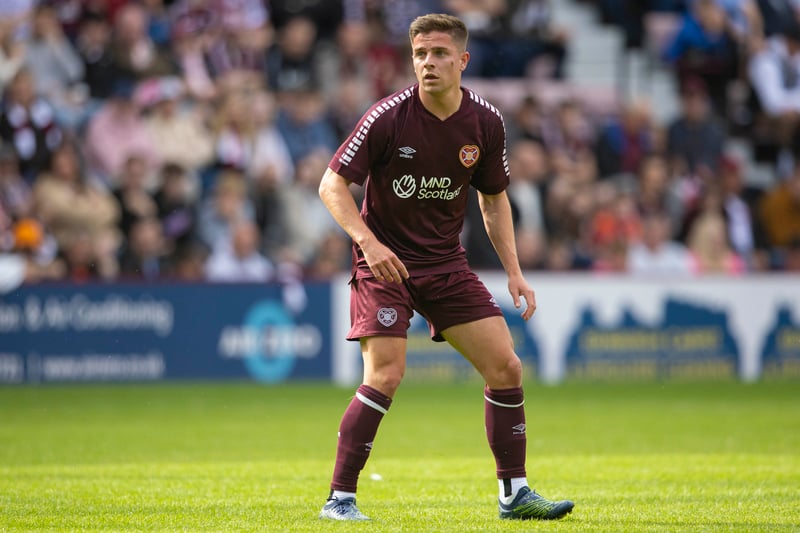 8/10 Put in a few good tackles and interceptions. Hit the crossbar late in the first half. Got into advanced positions from midfield with a lot of running power. One of Hearts' best players on the day.