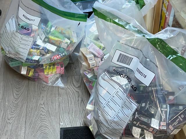 Police release pictures as illegal vapes seized in operation