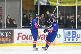 Liam Kirk left enjoying the win over Poland Pic Dean Woolley.jpg