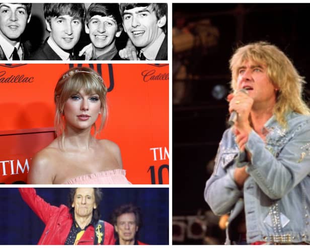 Def Leppard singer Joe Elliott, from Sheffield, says Taylor Swift is bigger than the Beatles and Rolling Stones combined. Photos: Press Association