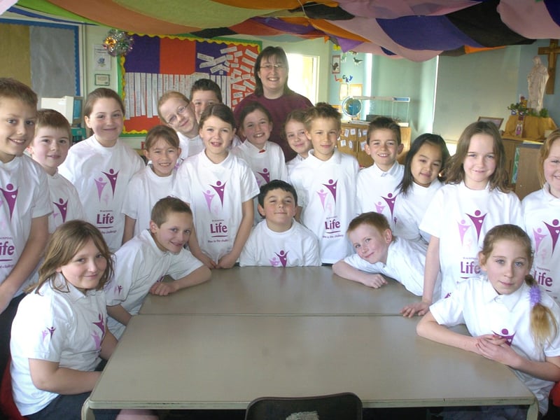 As part of the Blackpool Life campaign, youngsters at Our Lady of the Assumption Primary School in Marton were questioned about health issues. The class with their Life T-shirts