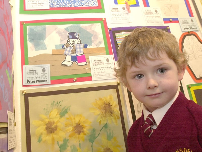 The 'Young Seasiders' exhibition at the Grundy Art Gallery in Blackpool. Sam Doyle (5) from Ansdell Primary School