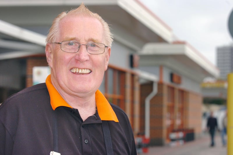 Ken Ludlow, 66, trained as a joiner in the shipyards but it looked like he was having a great time at B&Q in Trimdon Street in September 2007.
