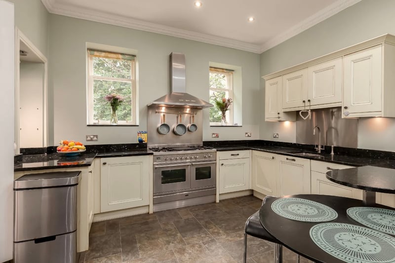 The Colinton property's modern and well presented kitchen, which has plenty of space for dining.