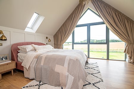 Casa Barra is a contemporary self-build barn-style dwelling situated on the site of a family farm which makes the most of the surrounding impressive views.