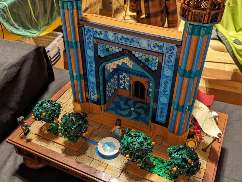 This model included intricate details like the building frontage and front gardens. 