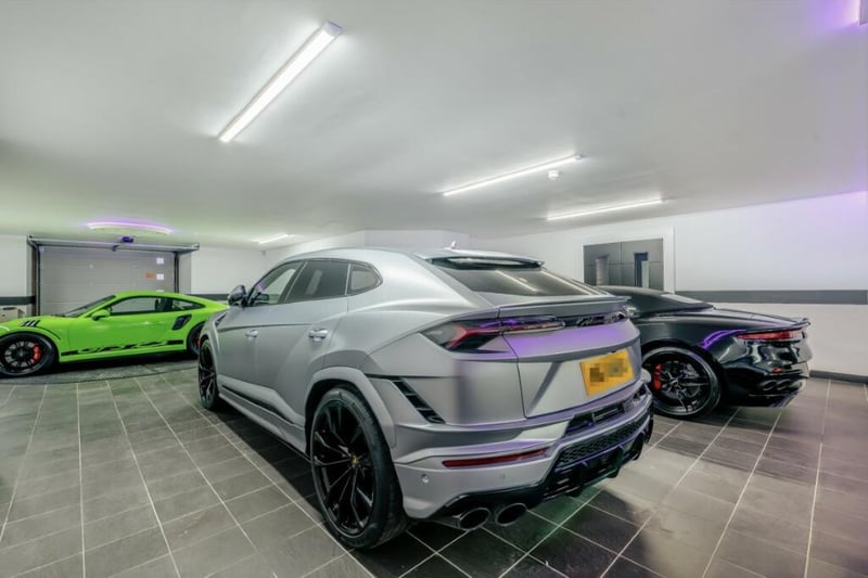The house also has an eight car garage with turntable to show off your collection of supercars.