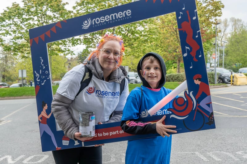Eight-year-old Kian Young, from Chorley, was this year’s youngest Walk in the Dark finisher to complete the course on foot. He completed its 11 miles with mum Charlotte Young and has so far raised £580 in sponsorship.