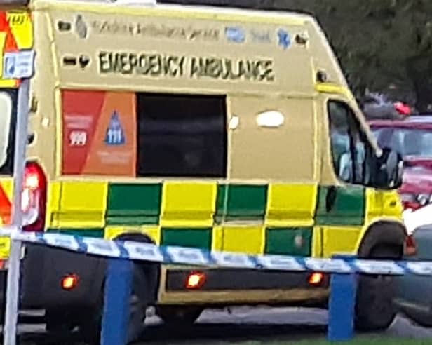Police and an ambulance were called to Arundel Gate, Sheffield, after a man suffered head injuries in Sheffield. File picture shows an ambulance in Sheffield. Photo: David Kessen, National World