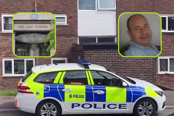 Emergency services were called to Fraser Drive in the Woodseats area of Sheffield shortly before 11.30pm on August 9, 2023 following reports a 60-year-old man had been found inside a property with serious injuries.
The man, subsequently formally identified as Stephen Mark Koszyczarski (pictured inset), passed away two days later