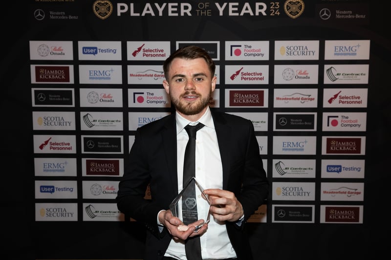 A magnificent long-range strike by Alan Forrest against Hibs last October was chosen as the outstanding goal of Hearts' campaign.