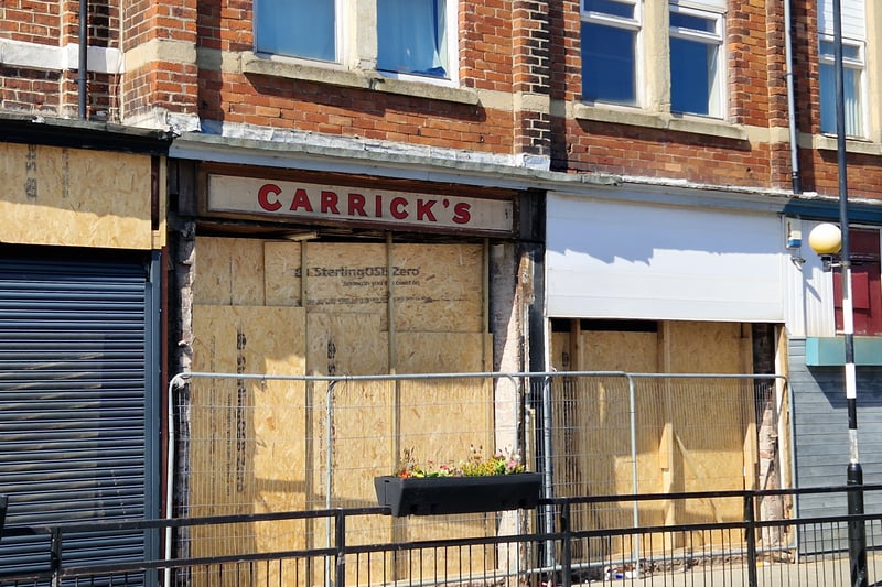 As part of the redevelopment of shops on Villette Road, this old Carrick's sign has been revealed. The bakery chain once had more than 100 branches across the North East.