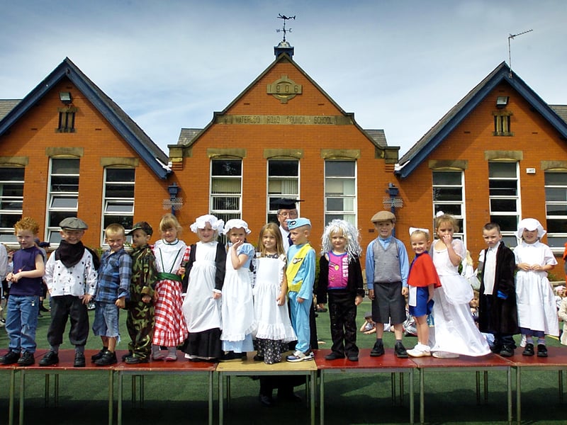 Pupils at Waterloo Primary School in Blackpool wore fancy dress to represent the 100 years since the school opened.
Infants on the catwalk