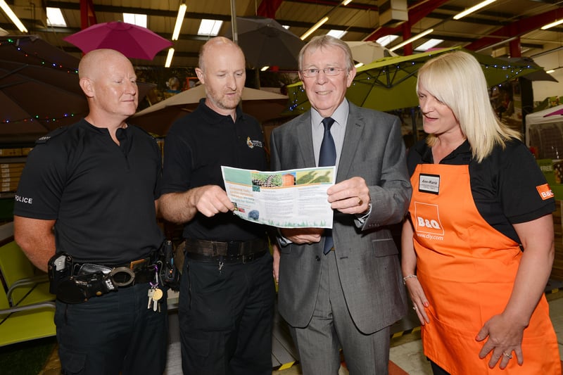 Ann-Marie Hall from B&Q was helping to crack crime in 2013.
She was joined by police officers Les Jordan and Paul Harris and Coun Harry Trueman as they gave out leaflets to help stop shed and garden burglaries.