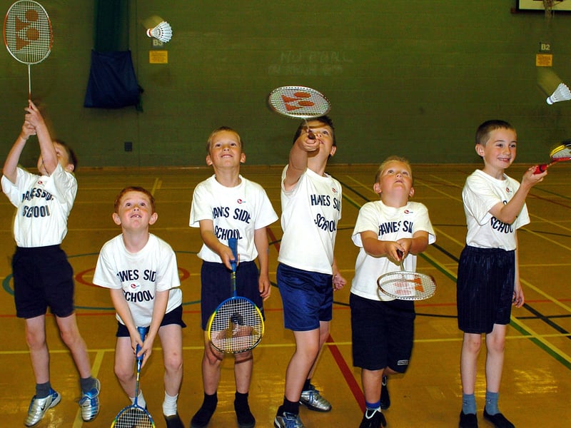 Primary Schools badminton at Blackpool Youth Games at Stanley Park (Blackpool Sports Centre).Hawes Side Primary School pupils, from left, Mitchell Cheetam, Michael Beveridge, Reece Schofield, Tom Sharp, Lewis Smith and Joshua Haslem