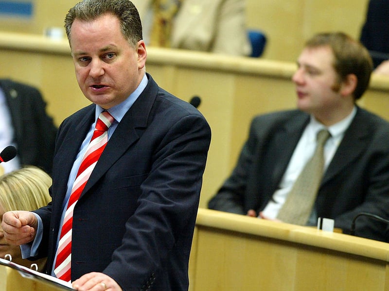Labour politician Jack McConnell was the First Minister of Scotland in 2004, serving in the position from 2001 to 2007. He had previously been Minister for Finance and Minister for Education, Europe and External Affairs, and has been a  Labour life peer in the House of Lords since 2010. Achievements as First Minister included implementing a ban on smoking in public places and successfully bidding for the 2014 Glasgow Commonwealth Games. He ceased to be First Minister after losing the 2007 Scottish Parliament election to the SNP, becoming the first First Minister to have been defeated from office.
