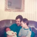 Reverend and the Makers frontman Jon McClure as a boy with his dad, John, who has sadly died, and his younger brother Chris as a baby