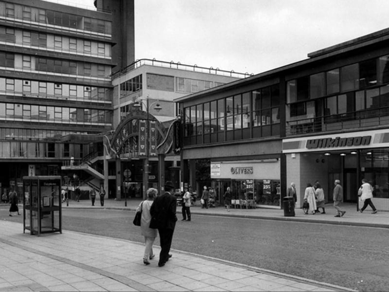 Haymarket and Castle Market, Sheffield city centre, in May 1995