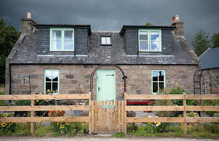 The exterior of Quiney Cottage.