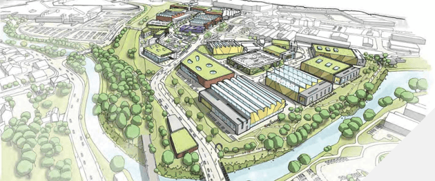 The River Don District near Meadowhall was set to create 4,800 jobs.