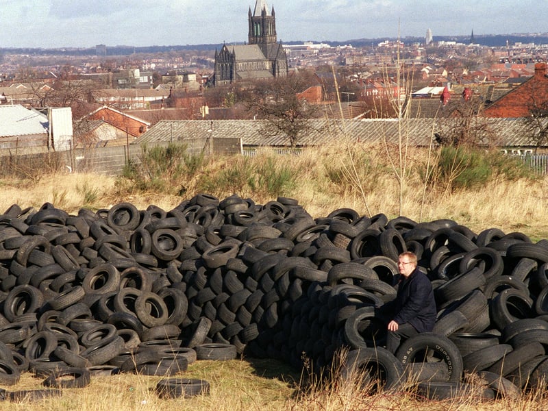 There were calls for dumped tyres on land adjacent to Benson Gardens to be cleaned up in February 2000.