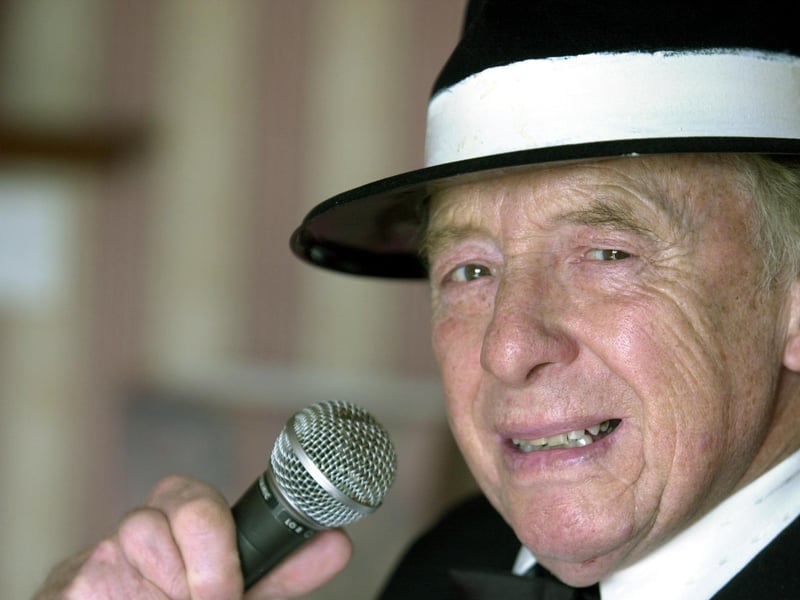 This is Wortley Frank Sinatra impersonator Tommy Selby  who was set to perform at a Silver Stars talent competition. He is pictured in April 2001.