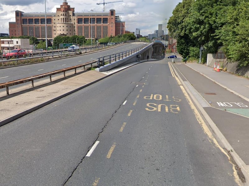 York Road - Burmantofts St To End Rhs Island (Slip Road Joins Eb) - Burmantofts and Richmond Hill.