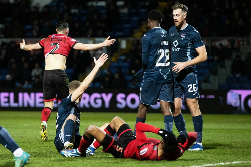 VAR should have recommended an on-field review. Final outcome should have been a penalty awarded against Ross County's Ryan Leak for handball. Final score: Ross County 1-1 St Mirren