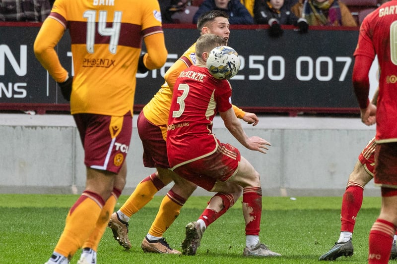 VAR should have recommended an on-field review. Penalty to Motherwell should have been awarded for handball by Aberdeen player Jack MacKenzie. Final score: Motherwell 0-1 Aberdeen