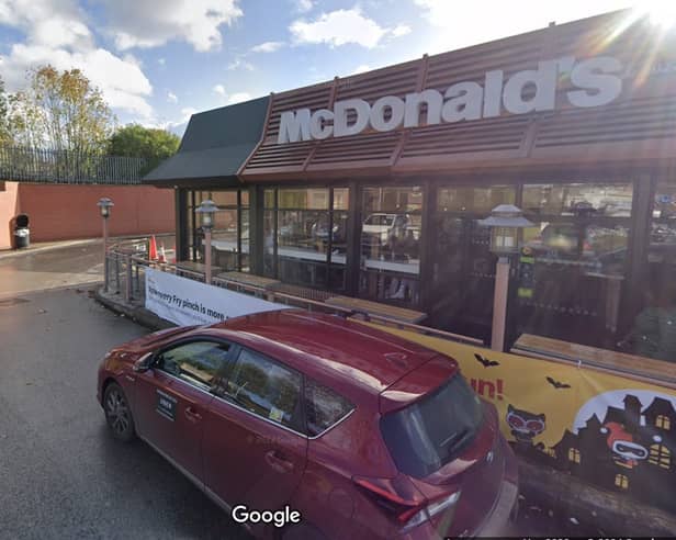 An ambulance was sent to the McDonald’s at Granville Square, Sheffield, after an emergency call. Picture: Google