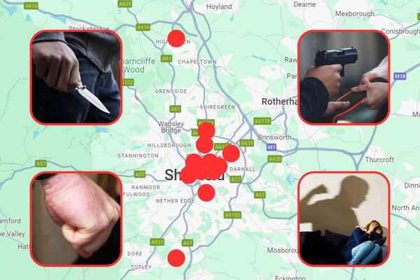 The 11 Sheffield streets with the highest number of reports of violence and sexual offences have been revealed