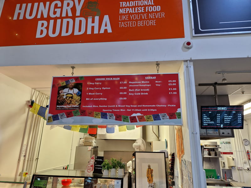 The traditional Nepalese curries are among the best value options here. They are priced £7 for a veg curry, or £8 for meat, including rice, sambar (lentil and mixed veg soup) and homemade chutney/pickle. The steamed dumplings, costing £5, are also a popular choice.