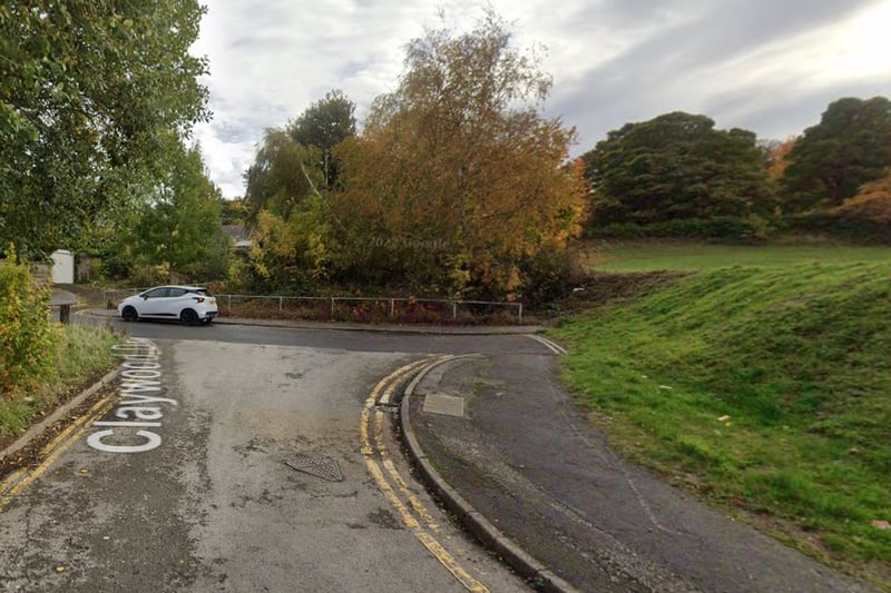 The second-highest number of reports of vehicle crime in Sheffield in March 2024 were made in connection with incidents that took place on or near Claywood Drive, Park Hill, with 7