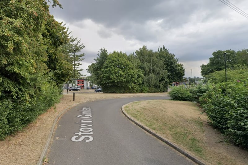The joint fourth-highest number of reports of vehicle crime in Sheffield in March 2024 were made in connection with incidents that took place on or near Stovin Gardens, Greenland, with 4