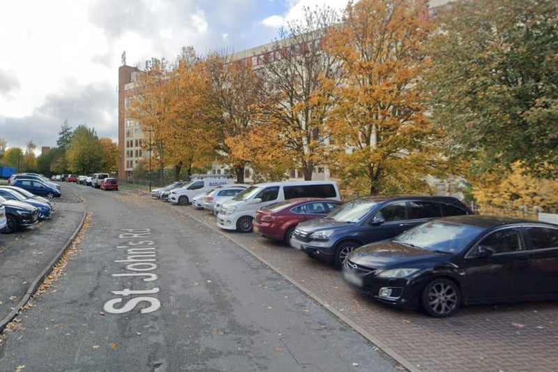 The joint sixth-highest number of reports of violence and sexual offences in Sheffield in March 2024 were made in connection with incidents that took place on or near St John's Road, Park Hill, with 7