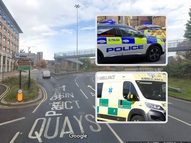A man has died after a crash at Park Square Roundabout in Sheffield. Photo: Google