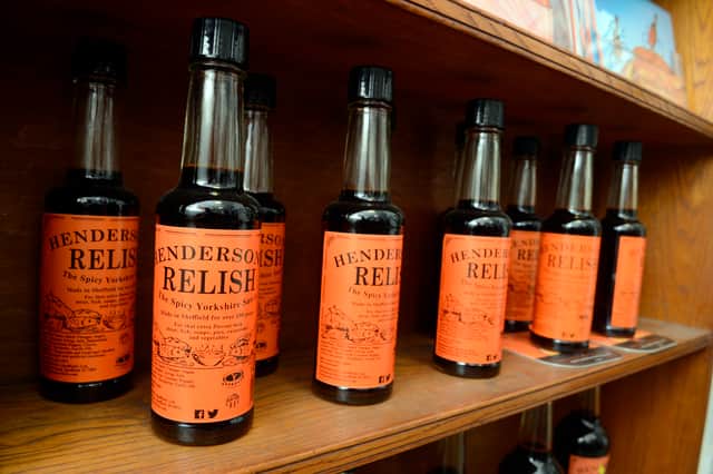 File picture shows bottles of Henderson's relish in the Sheffield factory. Picture: Sarah Washbourne, National World