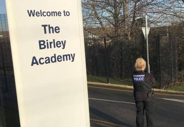 Parents were urged to stay away from Birley Academy this morning as police remain on the scene 