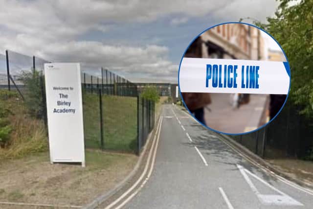 The incident took place at Birley Academy, formerly known as Birley Community Academy, on Birley Lane, Birley in Sheffield earlier this morning (Wednesday, May 1, 2024)