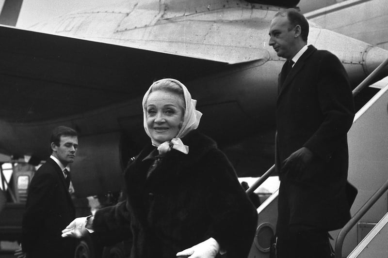 Marlene Dietrich was in the North East in 1966 for a two-night performance at the Empire Theatre.
She went straight to her suite at the Roker Hotel after getting off the plane.